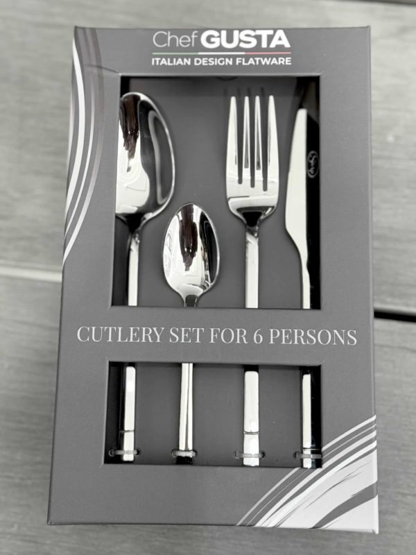 Сет Есцајг Chef Gusta Italy – 18/10 медицински челик, за 6 лица