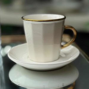 Сет 6 филџани за кафе и 6 чаши за вода “Elegant Touch” – 12 парчиња