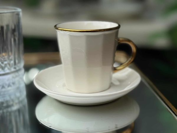 Сет 6 филџани за кафе 229ml и 6 чаши за вода 340ml – 12 парчиња