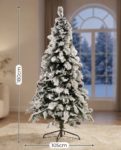 Snow Pine Новогодишна Снежна Елка со шишарки, 180cm