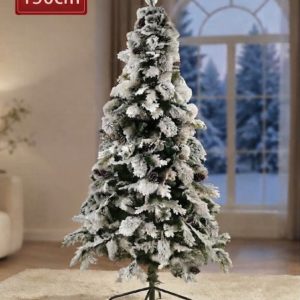 Snow Pine Новогодишна Снежна Елка со шишарки, 150cm