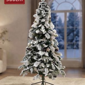 Snow Pine Новогодишна Снежна Елка со шишарки, 300cm