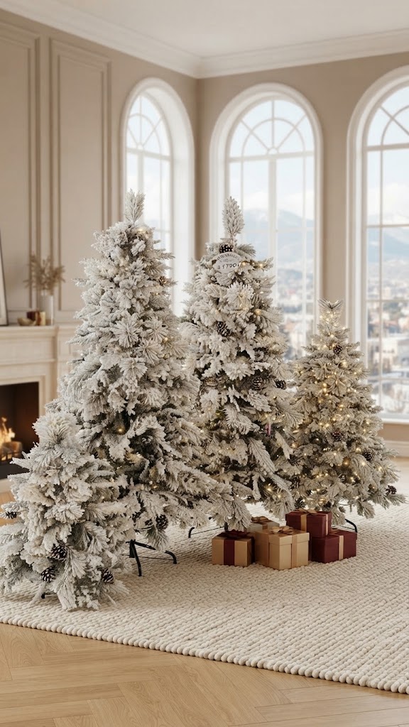 Snow Pine Новогодишна Снежна Елка со шишарки, 210cm