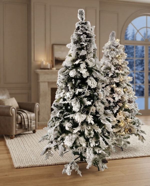 Snow Pine Новогодишна Снежна Елка со шишарки, 210cm
