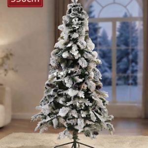Snow Pine Новогодишна Снежна Елка со шишарки, 350cm