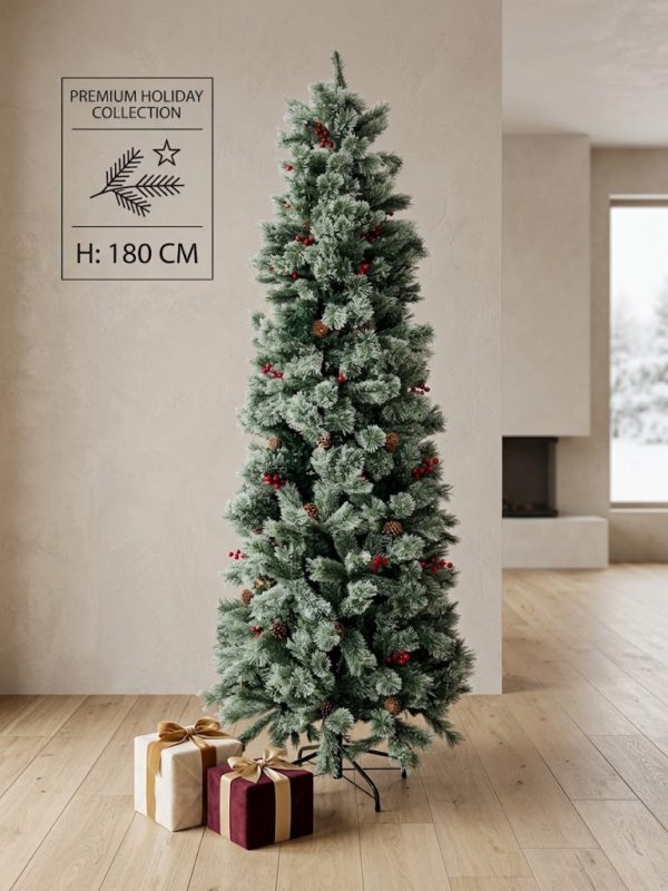 Ливинг Инн Holiday Heritage Новогодишна Елка со бобинки и шишарки, 180cm