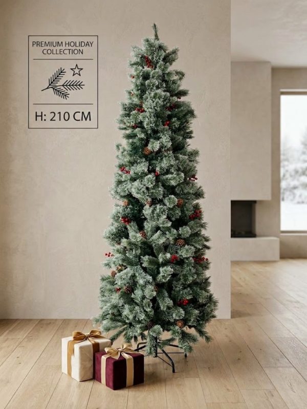 Ливинг Инн Holiday Heritage Новогодишна Елка со бобинки и шишарки, 210cm